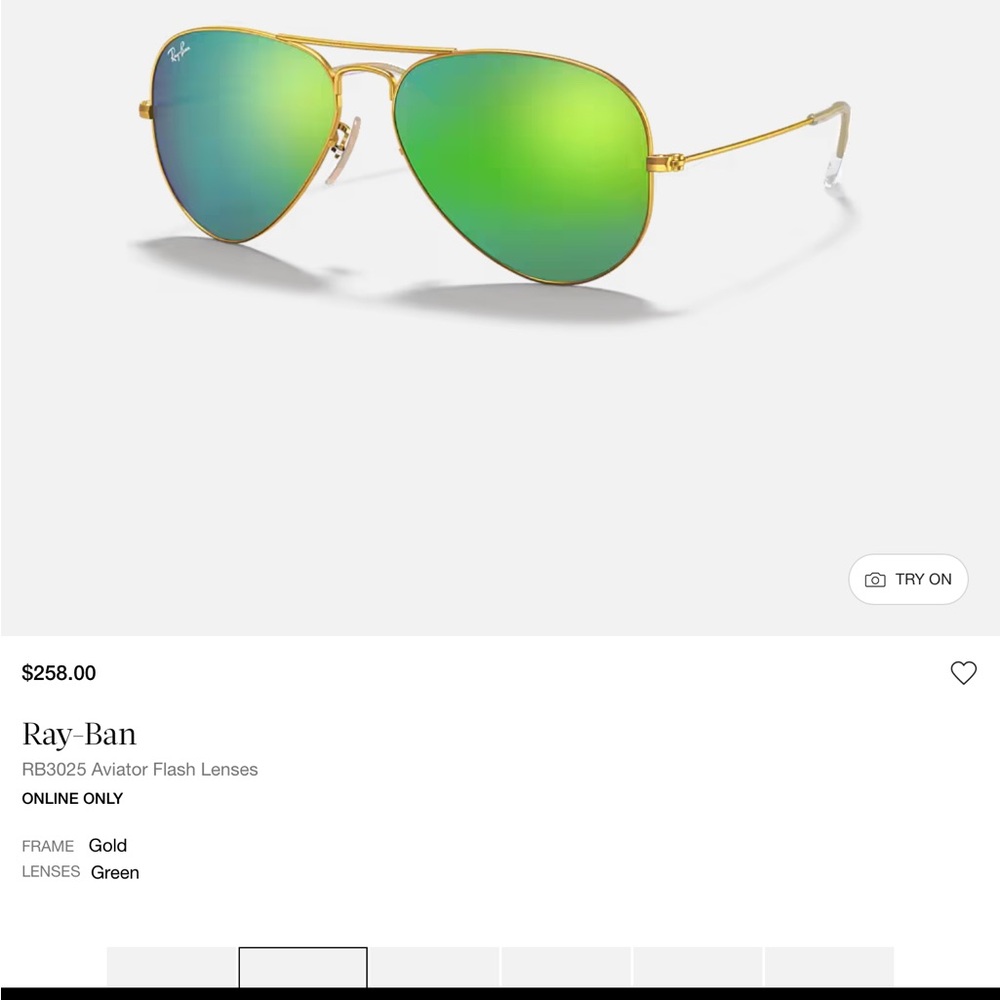 Ray Ban Green Aviators